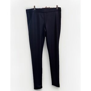 NWT Express Dark blue Vegan leather Leggings Size Large